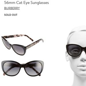 Burberry 56mm Cat Eye Sunglasses